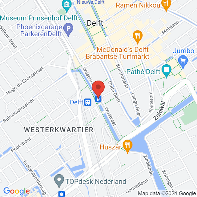 Delft Station map