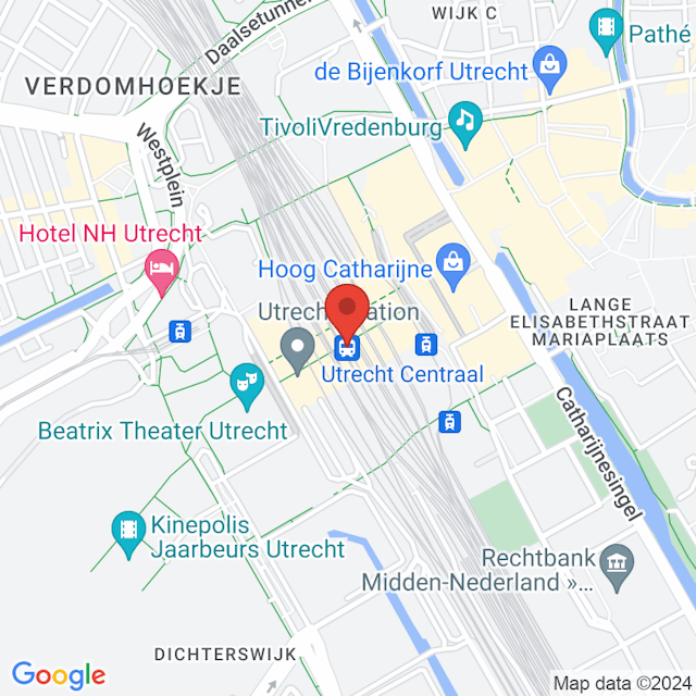 Utrecht Centraal map