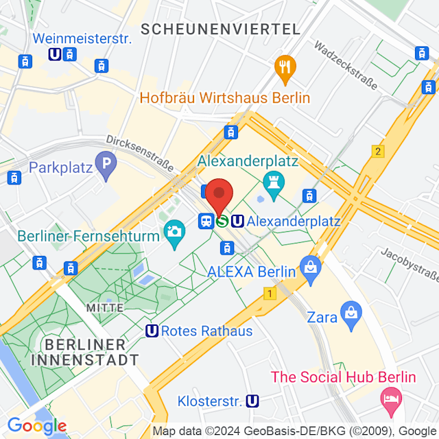 Gare de Berlin Alexanderplatz map