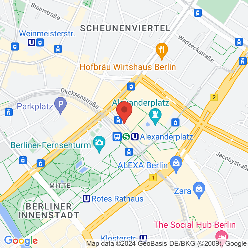 Berlin S-Bahnhof Alexanderplatz map