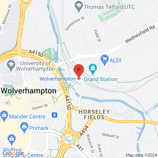 Wolverhampton map