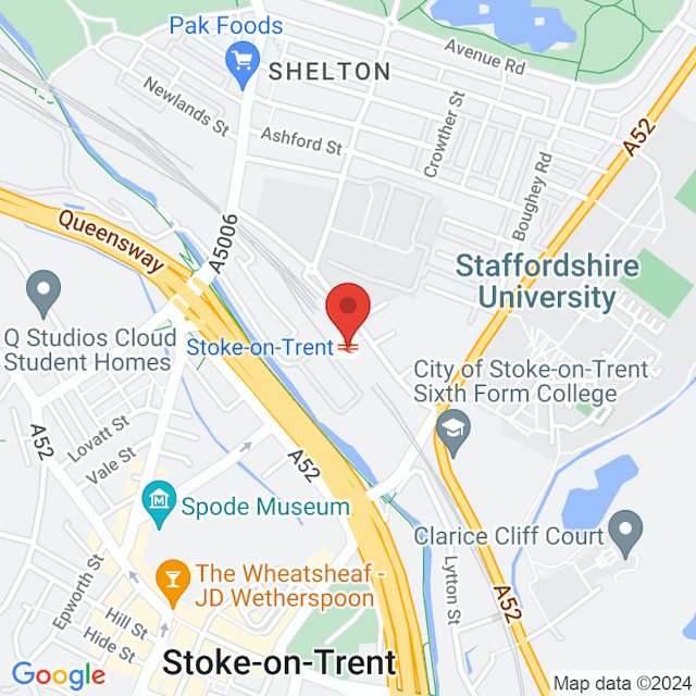 Stoke-on-Trent map