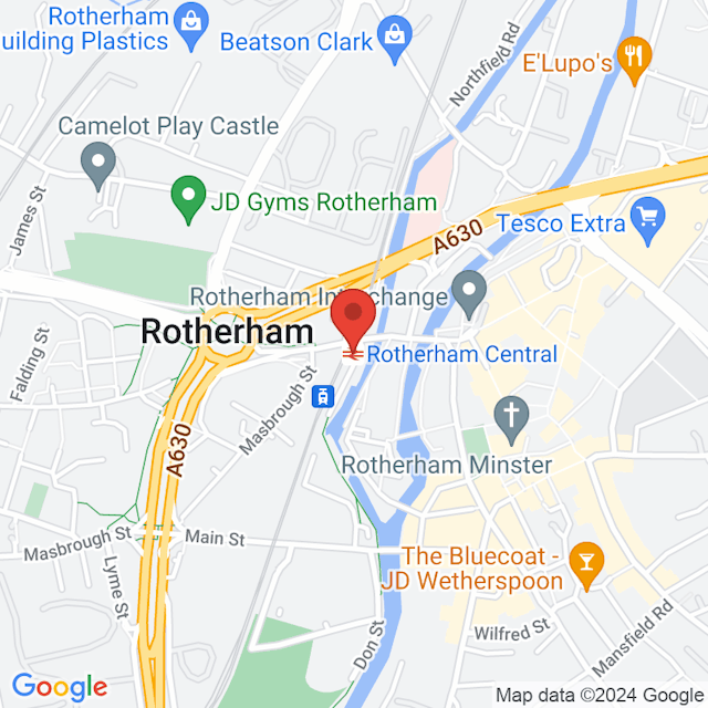 Rotherham Central map